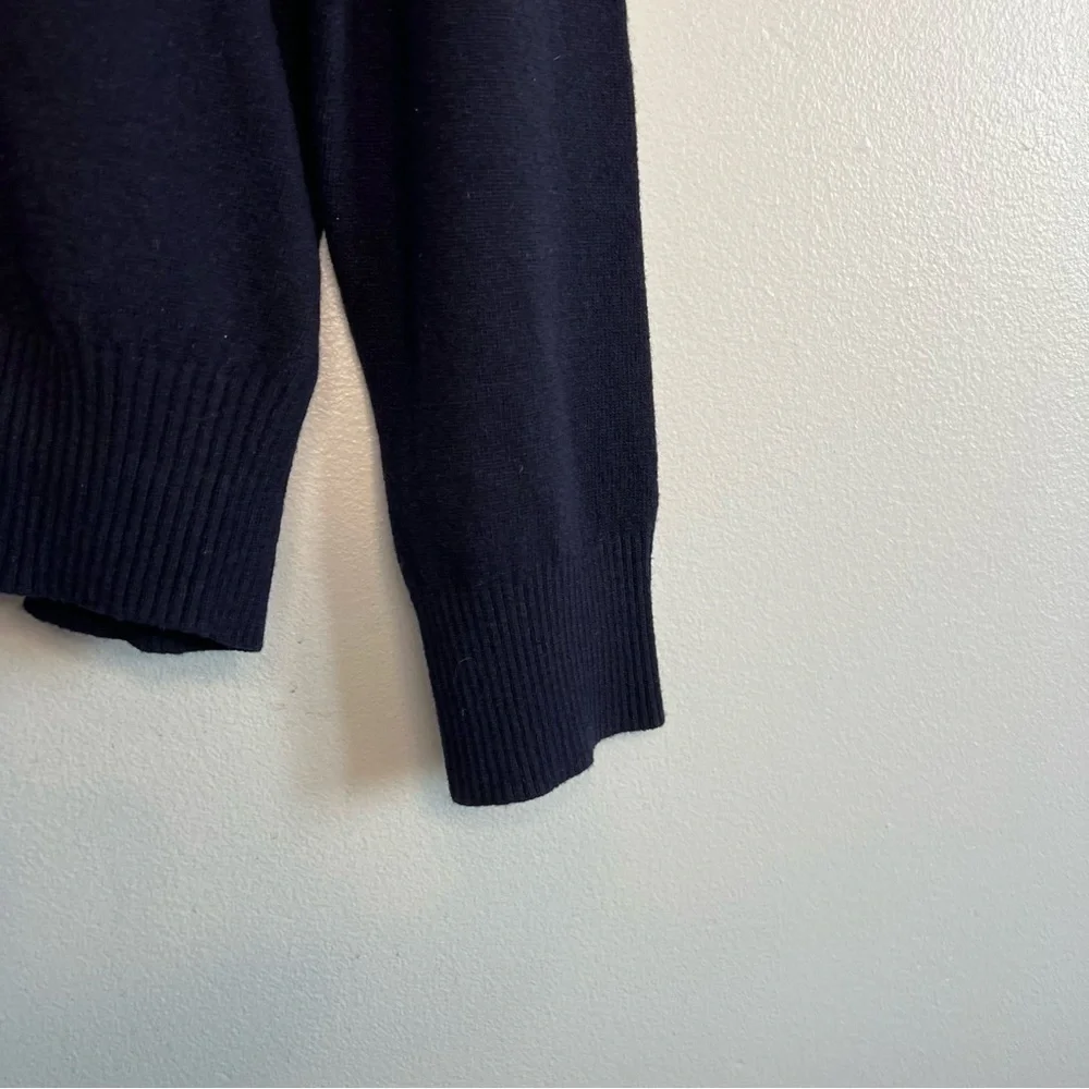 Banana Republic Mens Wool Blend V Neck Sweater Blue Gray Red Argyle Sz L Office